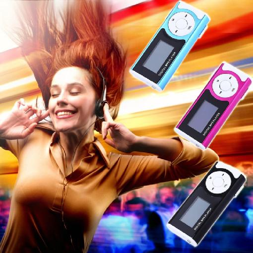 Mini Colorful MP3 Supports 8GB Micro SD Clips LCD Screen MP3 Player Sports Music Player Media Players Portable Walkman
