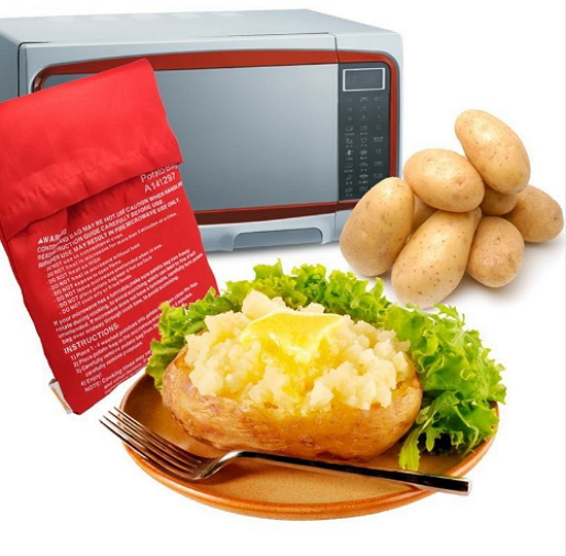 1Pcs Potato Bag Microwave Baking Potatoes washable