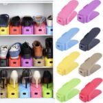 Fashion Shoe Racks Modern Double Cleaning Storage Shoes Rack Living Room Convenient Shoebox Shoes Organizer Stand Shelf - Black