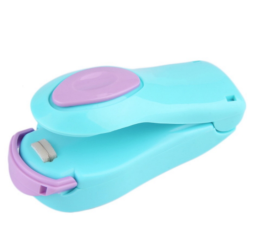 Useful Blue Mini Portable ABS Handheld Heat Sealing Machine Plastic Bag Sealer Seal Tool Store Stylish Kitchen Tools