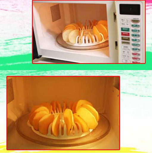 Microwave Oven Fat Free Potato Chips Maker 