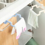 Kitchen Garbage Bags Storage Rack Trash Bag Holder Hanging Cupboard Dish Cloth Hanger Frame Holder Cabinet