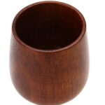 Chinese Style Handmade Natural Spruce Wood Wooden Cup Mug Breakfast