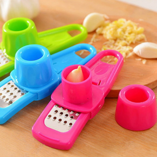 Easy Cute Multifunctional Ginger Garlic Press Grinding Grater Planer Slicer Mini Cutter Kitchen Cooking Gadgets Tools Utensils Accessories