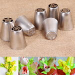 7Pcs/set Russian Tulip Icing Piping Nozzles Cake Decoration Tips 3d printer nozzle Biscuits Sugarcraft Pastry Baking Tool DIY