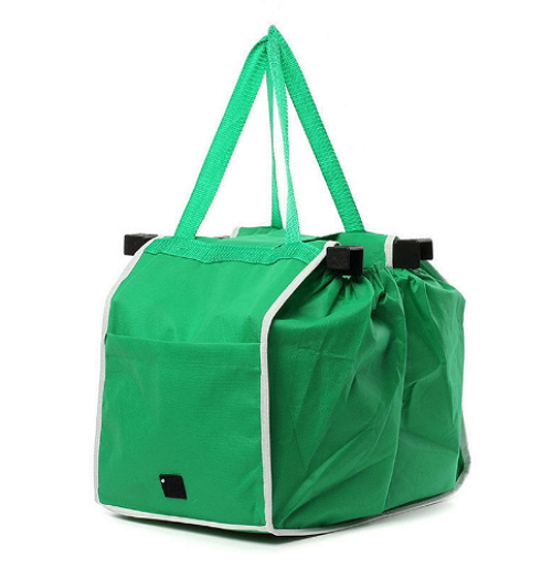 Green Eco Fabric Shoping Bag Foldable Reusable Grocery Bags Polyester Shopping Bags Fashion Designer Casual Tote Bag