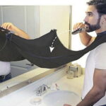 New Man Pongee Beard Care Shave Apron Bib Trimmer Catcher Facial Hair Cape Sink Shaving Tools Male Beard Apron Clean