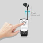 F960 Bluetooth Earphone Wireless Handsfree Earbuds business Headset with Mic Calls Remind Vibration Wear Clip Driver