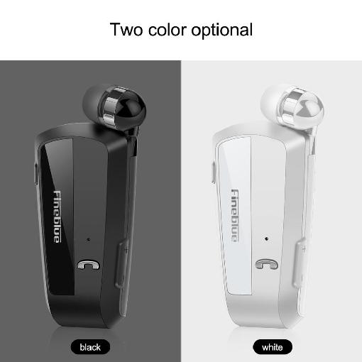 Wireless Bluetooth earphones neck clip on telescopic type business Sport stereo head phones Vibration Wear newest