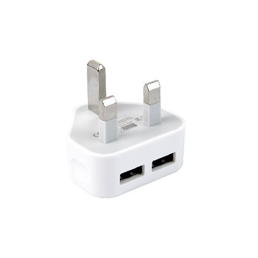 Universal UK wall charger Plug Adapter 5V 2.1A Dual USB ports Travel Charger Charging for iPhone 8 X XR Samsung S9 huawei