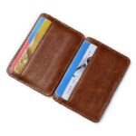 Slim Leather Men Wallet Magic Brand Designer Men Wallet Card Holder Korean Bilfold Clamps for Money