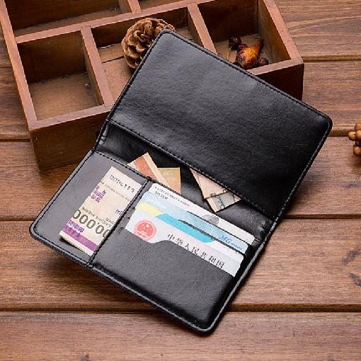 Passport Cover Leather Passport Holder Men Travel Wallet Credit Card Holder Cover for Documents Case