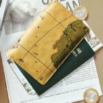 World Map Passport Cover Travel Passport Holder Men Card Wallet Card Holder Cover for Documents