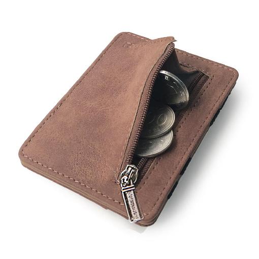 Slim Men Wallet Coin Pocket PU Leather Credit Card Holder Women Purse Small Magic Wallets Carteira